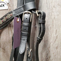 Thick Hvy Dressage Bridle, Bling, Crank, Buckles *vgc, clean, residue
