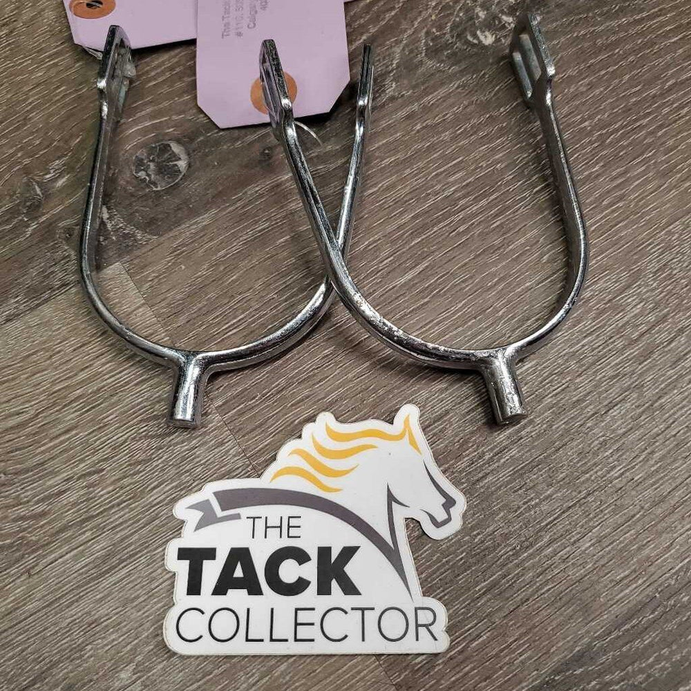 Pr Light POW Spurs *gc, clean, pitted, v.dented, oxidized