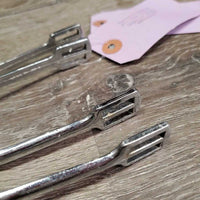 Pr Light POW Spurs *gc, clean, pitted, v.dented, oxidized
