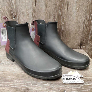 Pr Short Rubber Muck - Paddock Boots, pull on *xc/vgc, v.mnr scratches, scuffs & dirt, older?