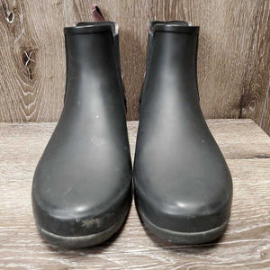 Pr Short Rubber Muck - Paddock Boots, pull on *xc/vgc, v.mnr scratches, scuffs & dirt, older?