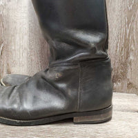 MENS Dress Boots, zips *fair/gc, v.rubbed, v.faded, slices, creases, clean, aftermarket zips
