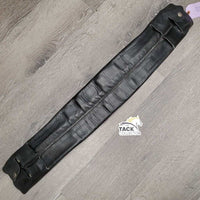 Leather Dressage Girth, Snap Cover *gc, older, clean, rubs, mnr rust, dents & creases, folded edges
