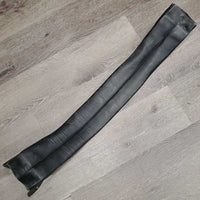 Leather Dressage Girth, Snap Cover *gc, older, clean, rubs, mnr rust, dents & creases, folded edges
