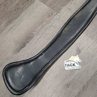 Curved Padded Leather Dressage Girth *vgc, clean, mnr rubs & faded, crackles, hairy seams
