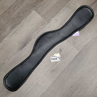 Leather Padded Dressage Girth, 2x els *vgc, clean, mnr rubs and hairy seams, undone keeper stitches/hole
