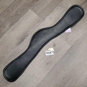 Leather Padded Dressage Girth, 2x els *vgc, clean, mnr rubs and hairy seams, undone keeper stitches/hole