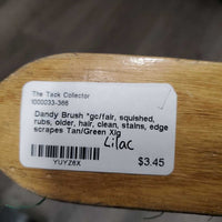 Dandy Brush *gc/fair, squished, rubs, older, hair, clean, stains, edge scrapes