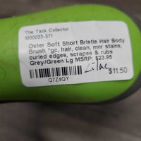 Soft Short Bristle Hair Body Brush *gc, hair, clean, mnr stains, curled edges, scrapes & rubs