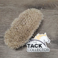 v.short Bristle Body Brush *fair, cut off handle, v.scraped & peeled edges, clean, older, rubs
