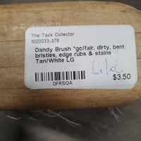 Dandy Brush *gc/fair, dirty, bent bristles, edge rubs & stains