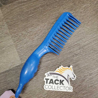 Thick Hvy Plastic Mane Comb, bubble handle *gc, clean, scrapes, rubs, mnr dirt