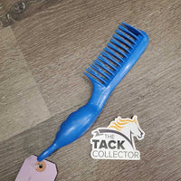 Thick Hvy Plastic Mane Comb, bubble handle *gc, clean, scrapes, rubs, mnr dirt