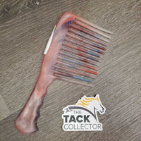 Wide Tooth Thick Plastic Mane Comb, handle *vgc, mnr scrapes & scratches
