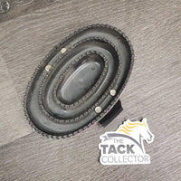 Hard Plastic Curry, handle *gc/fair, scratches, peeling, missing rivet, mnr dirt