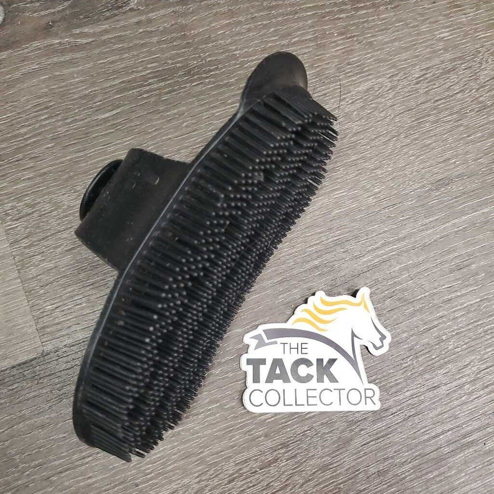 Plastic Curry, handle *vgc, clean, dusty, hairy, faded, scraped edges, bent