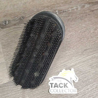 Plastic Curry, handle *vgc, clean, dusty, hairy, faded, scraped edges, bent