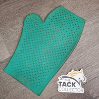 Soft Double Sided Rubber Pimple Grooming Mitt *gc/fair, v.stained & discolored, scratches
