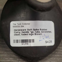 Soft Spike Rubber Curry, handle *gc, rubs, scratches, clean, faded logo
