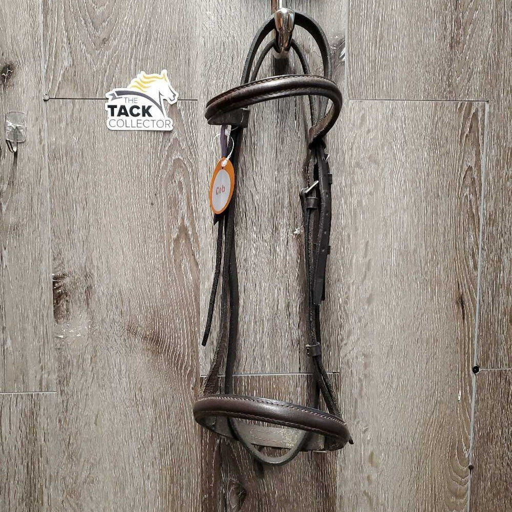 Rsd Bridle *gc, clean, creases, NO CHEEKS, loose keepers, extra holes