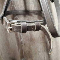 Rsd Bridle *gc, clean, creases, NO CHEEKS, loose keepers, extra holes
