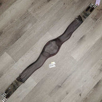 Sm Belly Girth, Caribiner Cover, 2x els, 2x D Rings *gc, clean, residue, torn & strethed elastics, curled edges, rubs
