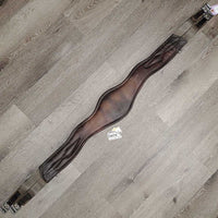 Sm Belly Girth, Caribiner Cover, 2x els, 2x D Rings *gc, clean, residue, torn & strethed elastics, curled edges, rubs
