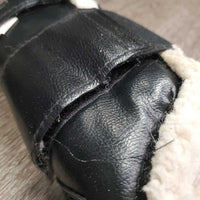 Closed Boots, Wool Lined, velcro *gc/fair, clean, v.hairy velcro, stains, clumpy, hairy
