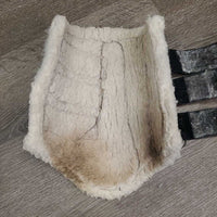 Closed Boots, Wool Lined, velcro *gc/fair, clean, v.hairy velcro, stains, clumpy, hairy, rips, unstitched
