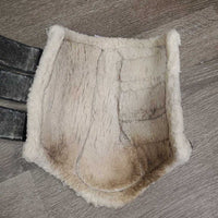 Closed Boots, Wool Lined, velcro *gc/fair, clean, v.hairy velcro, stains, clumpy, hairy, rips, unstitched
