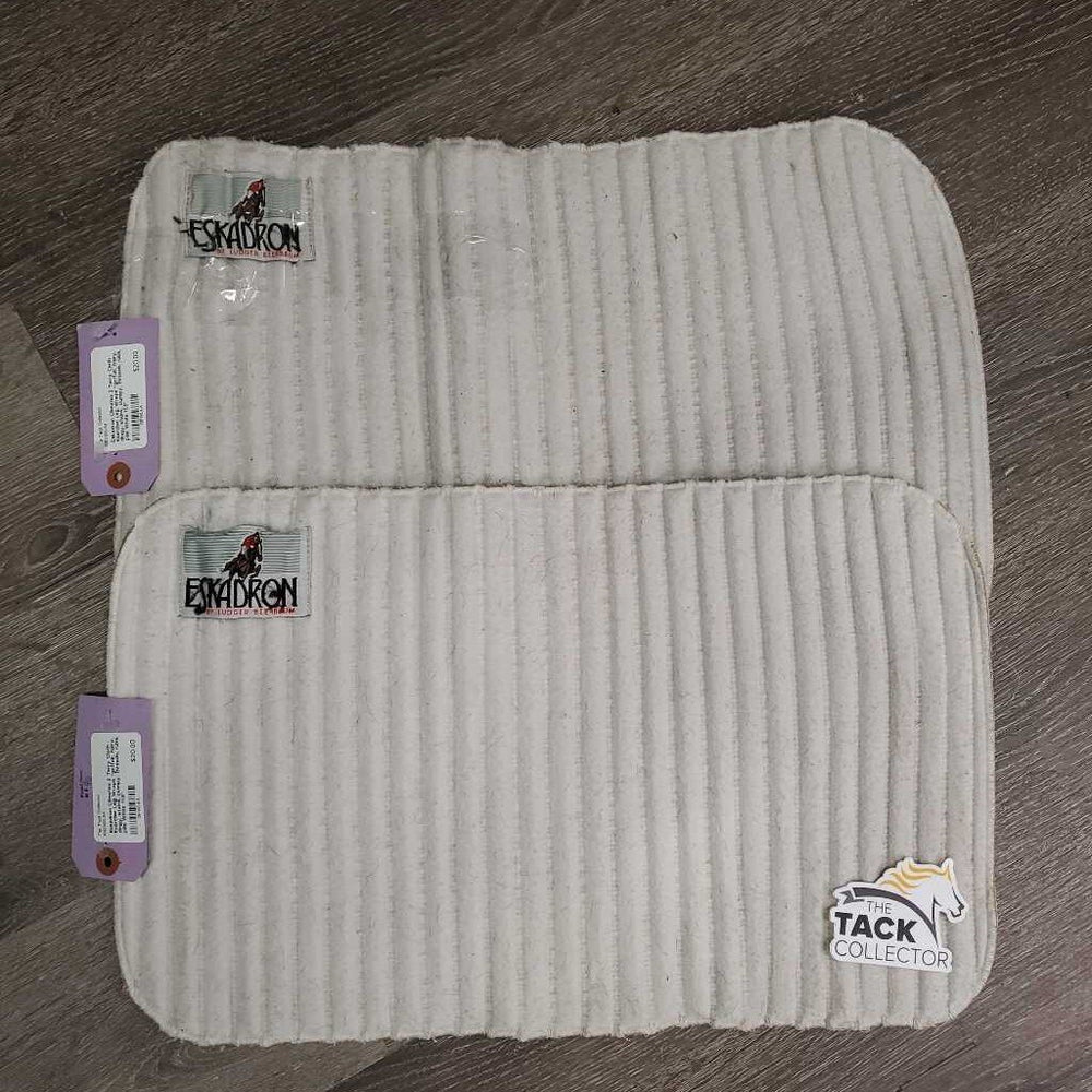 2 Terry Cloth Exercise Leg Wraps *gc/fair, hairy, dingy, stains, clumpy, threads, rubs, pills