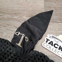 Crochet Fly Veil Ear Bonnet, 1x piping *xc/like new
