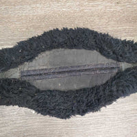 Cotton Quilt Sheepskin - Wool Dressage - Short Girth, velcro buckle cover *gc, hairy, clumpy, clean, faded, rubs, older?
