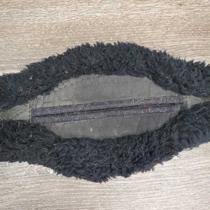Cotton Quilt Sheepskin - Wool Dressage - Short Girth, velcro buckle cover *gc, hairy, clumpy, clean, faded, rubs, older?