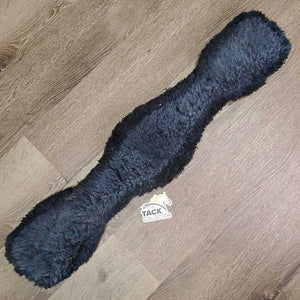 Cotton Quilt Sheepskin - Wool Dressage - Short Girth, velcro buckle cover *gc, hairy, clumpy, clean, faded, rubs, older?