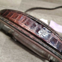 Rsd Padded Wide Crank Noseband, leopard print *vgc, mnr dusty, creases, mnr tight keeper