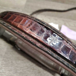 Rsd Padded Wide Crank Noseband, leopard print *vgc, mnr dusty, creases, mnr tight keeper