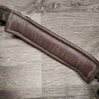 Rsd Padded Wide Crank Noseband, leopard print *vgc, mnr dusty, creases, mnr tight keeper