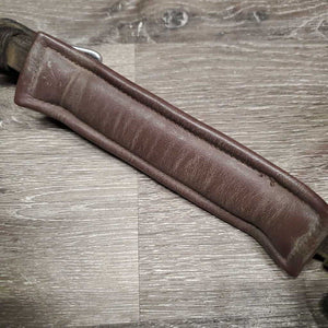 Rsd Padded Wide Crank Noseband, leopard print *vgc, mnr dusty, creases, mnr tight keeper