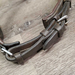 Rsd Padded Wide Crank Noseband, leopard print *vgc, mnr dusty, creases, mnr tight keeper