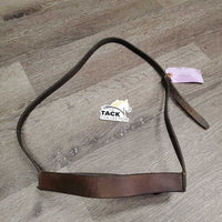 Flat Leather Noseband ONLY *fair, older, cracks, loose stitching, repaired
