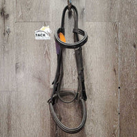Rsd/Padded Soft Bridle, Bling Browband *gc, clean, rubs, creases, faded spots, scraped edges, mismatched?