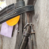 Rsd/Padded Soft Bridle, Bling Browband *gc, clean, rubs, creases, faded spots, scraped edges, mismatched?
