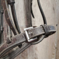 Rsd/Padded Soft Bridle, Bling Browband *gc, clean, rubs, creases, faded spots, scraped edges, mismatched?
