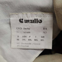 Hvy Euro Seat Breeches *gc, discolored spots, seam puckers, dingy, rubs, pills, older, stained seat & legs
