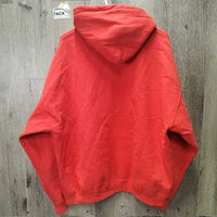 Hvy Sweatshirt Hoodie "Get Over It" *vgc/gc, rubs, pills, cuff stains