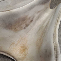 Pr Closed Front Boot, velcro *vgc, clean, stains, rubs, hairy, scrapes, dingy, discolored
