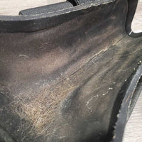 Pr Open Front Boots, velcro *vgc, clean, stains, rubs, scrapes, pilly edges