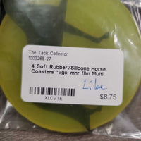 4 Soft Rubber?Silicone Horse Coasters *vgc, mnr film
