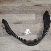 Anatomical Thick Padded Leather Dressage Girth, D Ring *gc, clean, dirty & hairy seams
